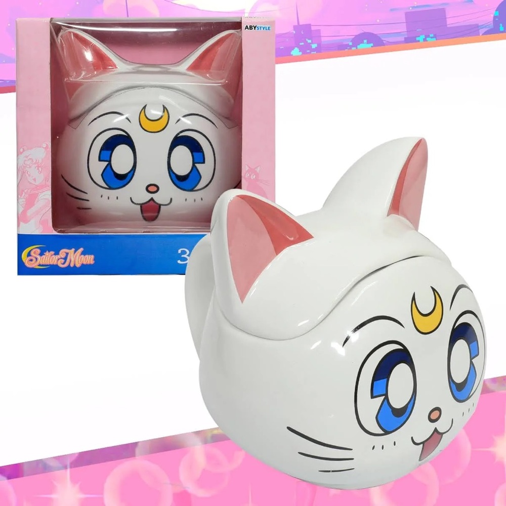 Sailor Moon 3D Artemis Cat Mug, New